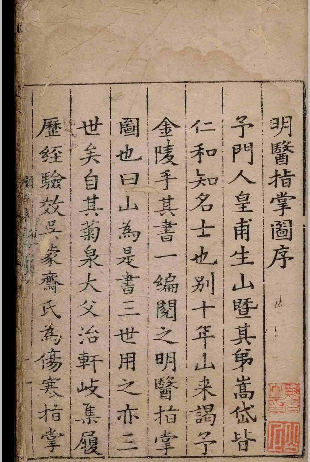 中医古籍《明医指掌图》皇甫中(图1) 中医古籍《明医指掌图》皇甫中(图1)