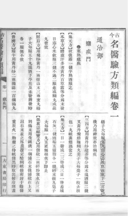 中医方书古籍《今古名医验方类编》(图13)