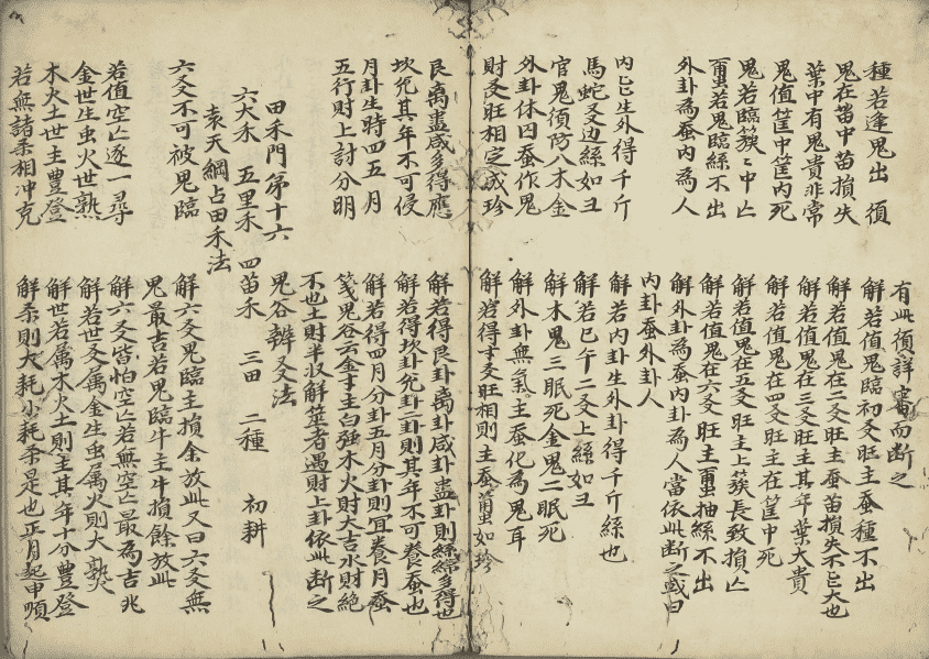 占卜古籍《新编大易断例卜筮元龟》(图11)