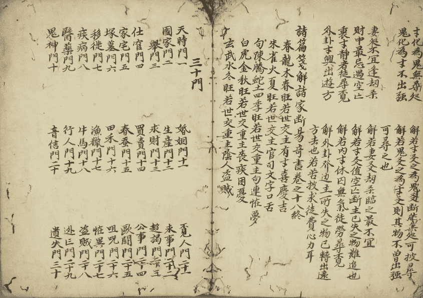 占卜古籍《新编大易断例卜筮元龟》(图13)
