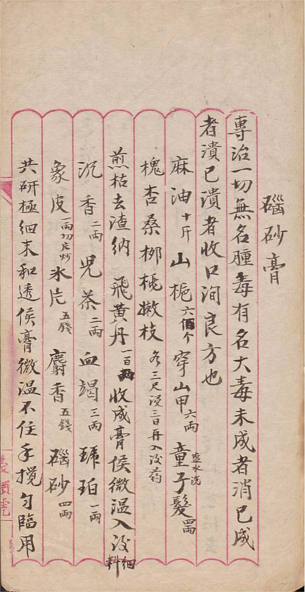 中医方书古籍《膏丹秘方》(图3)