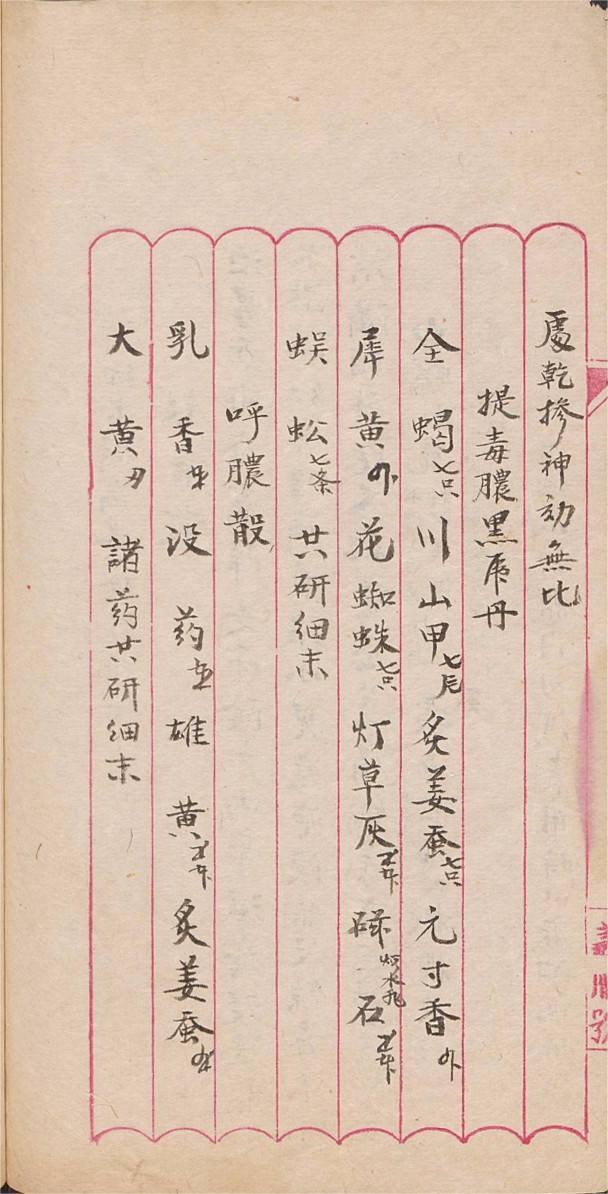 中医方书古籍《膏丹秘方》(图9)