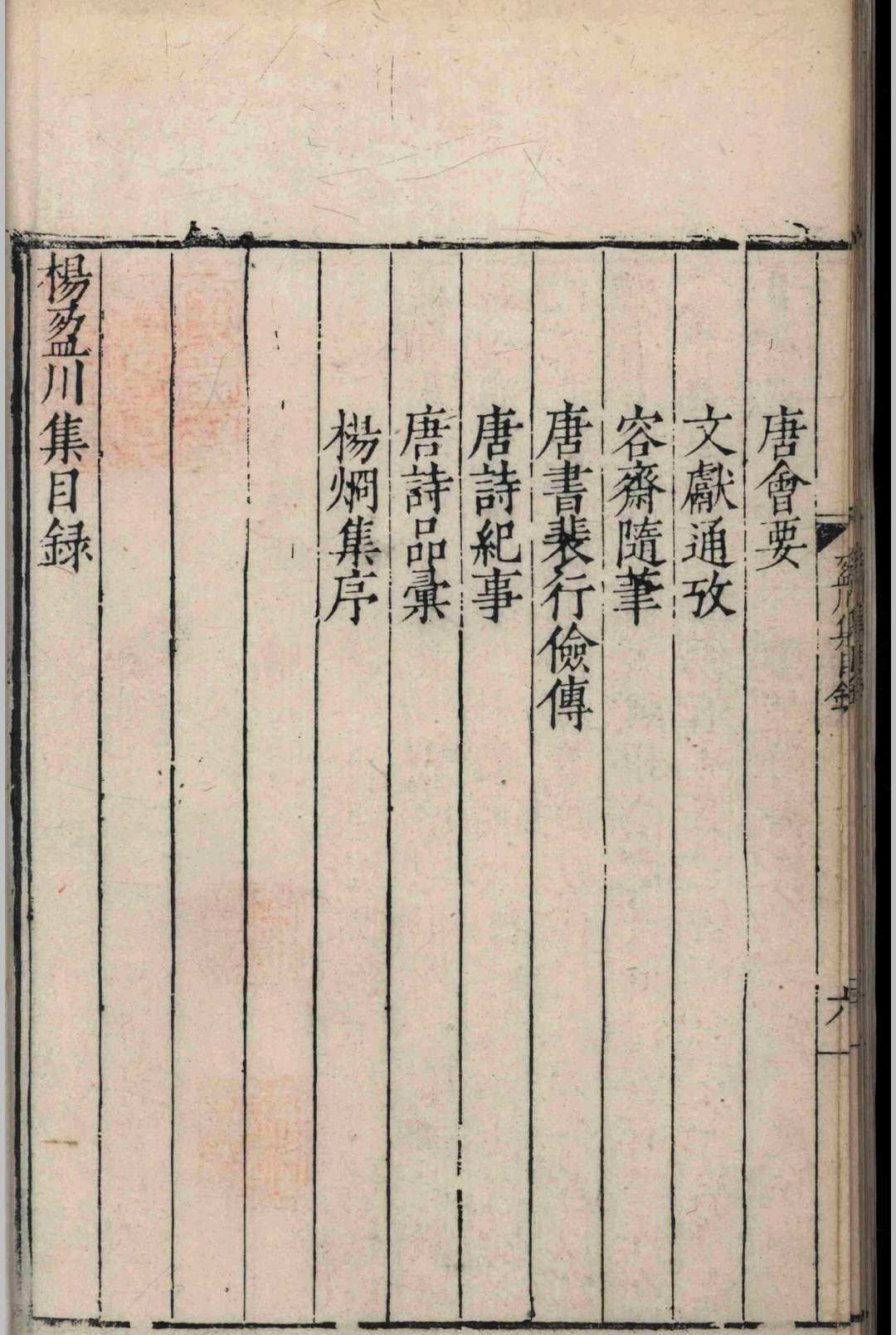 杨盈川集.十卷.附录.一卷.杨炯.童佩.明万历三年(图3)