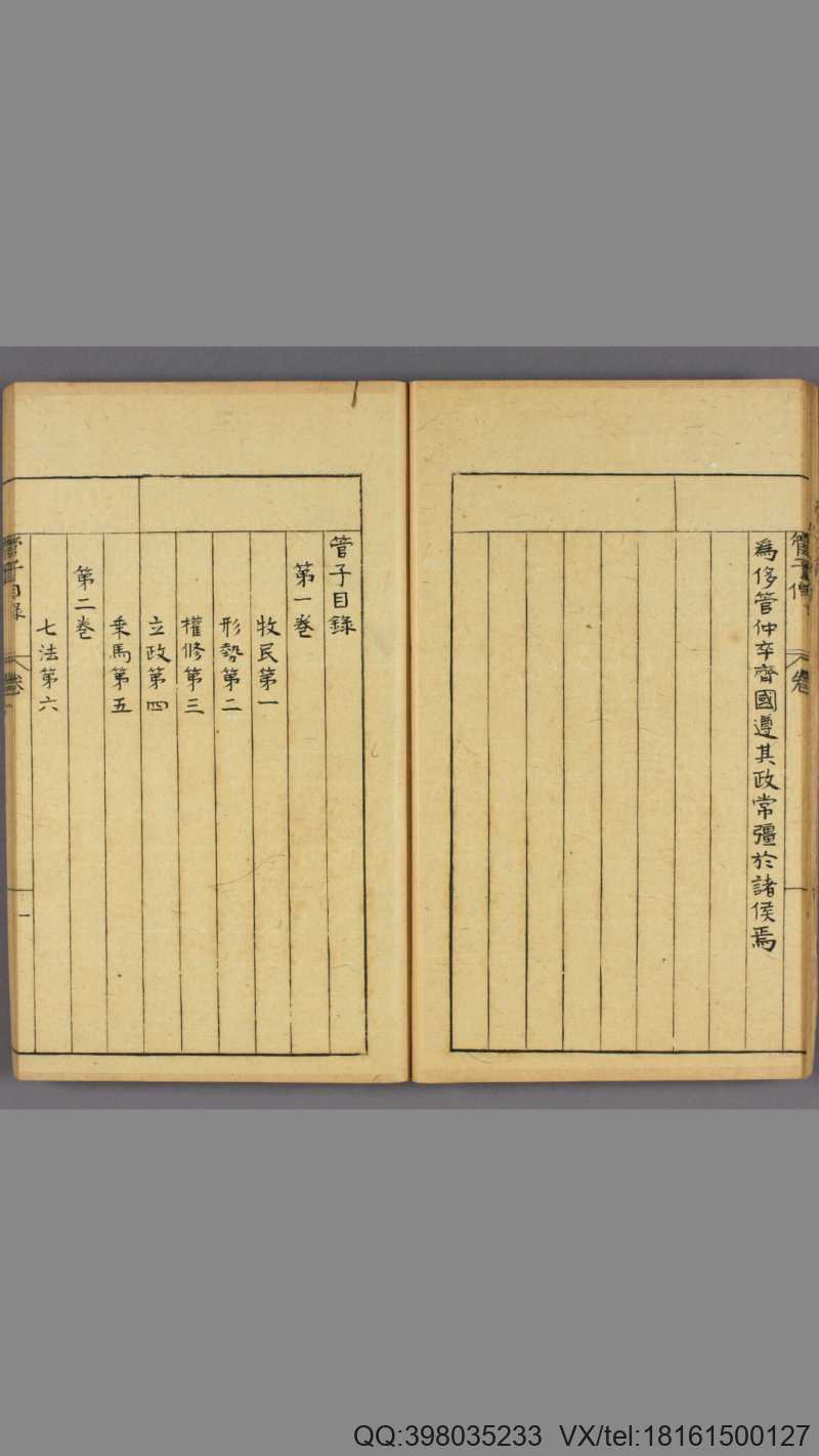管子. 卷第1-24 房玄龄 注释 刘绩 增注 朱长春 通(图2) 管子. 卷第1-24 房玄龄 注释 刘绩 增注 朱长春 通(图2)