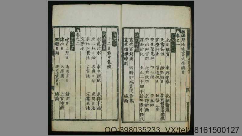 类编历法通书大全(图4) 类编历法通书大全(图4)