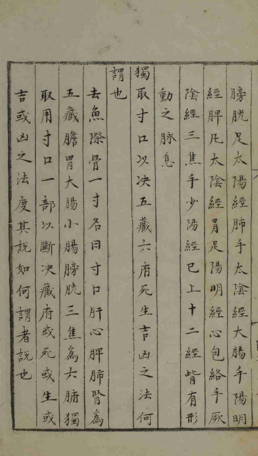 内难经类中医著作《黄帝八十一难经纂图句解》清代抄本(图3) 内难经类中医著作《黄帝八十一难经纂图句解》清代抄本(图3)