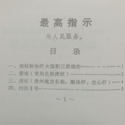 中医烧伤验方书《烧伤中草药验方汇编》