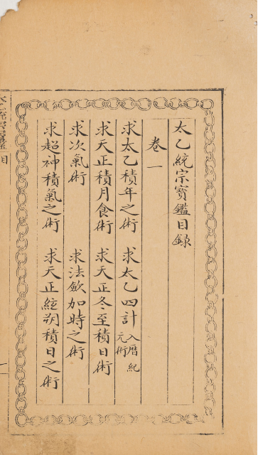 《太乙统宗宝鉴》52册50卷目录2卷(图8)