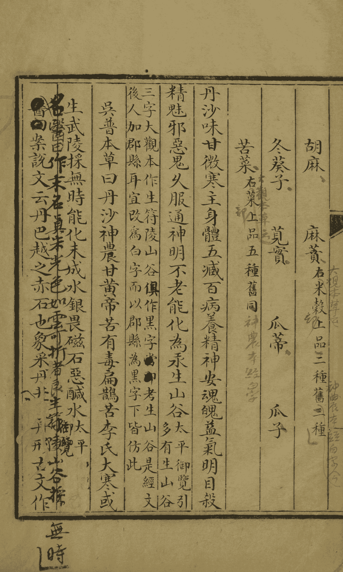 《神农本草经》2册3卷(图11) 《神农本草经》2册3卷(图11)