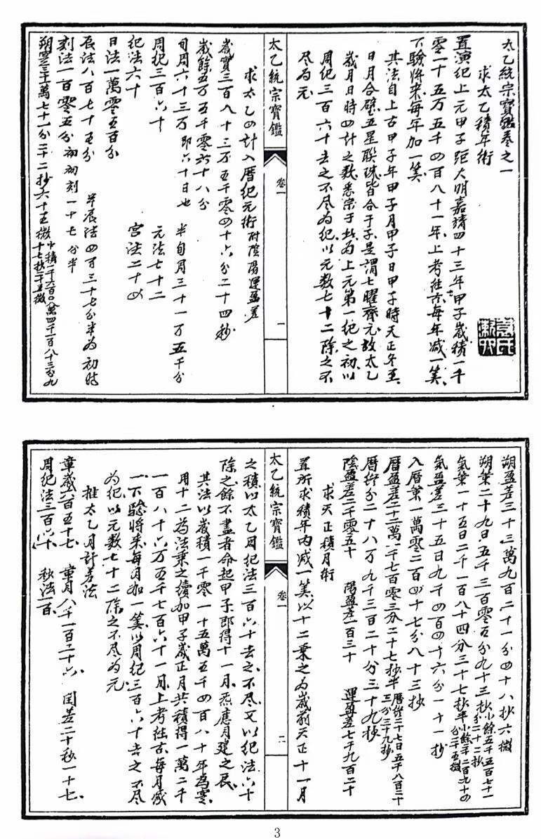 太乙占卜古籍《太乙统宗宝鉴》(图2)