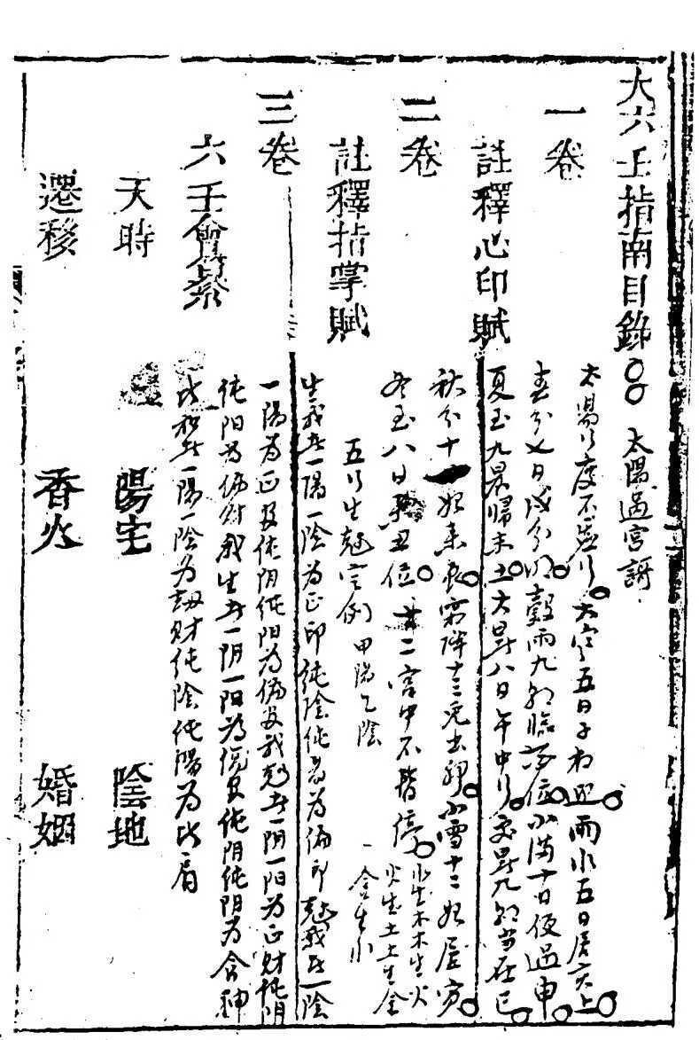 六壬古籍《大六壬指南》木刻本(图1)