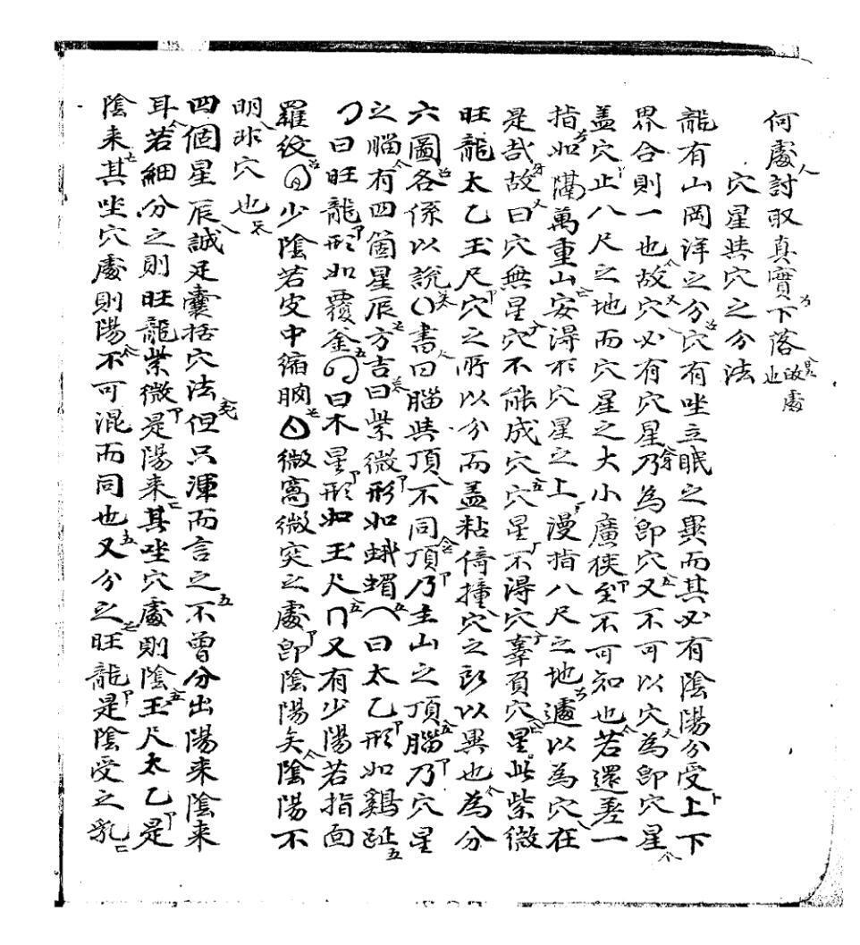 穴法分受集 风水点穴 (图2)