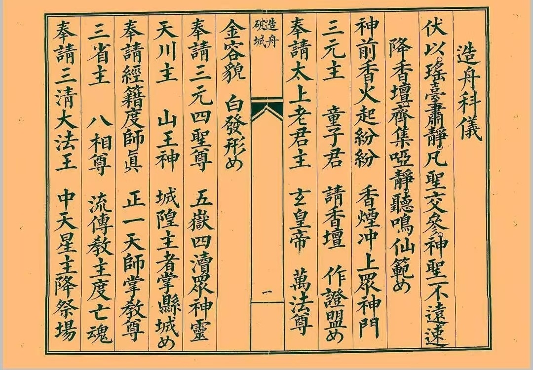 道家科仪书籍《造舟科仪》(图1)