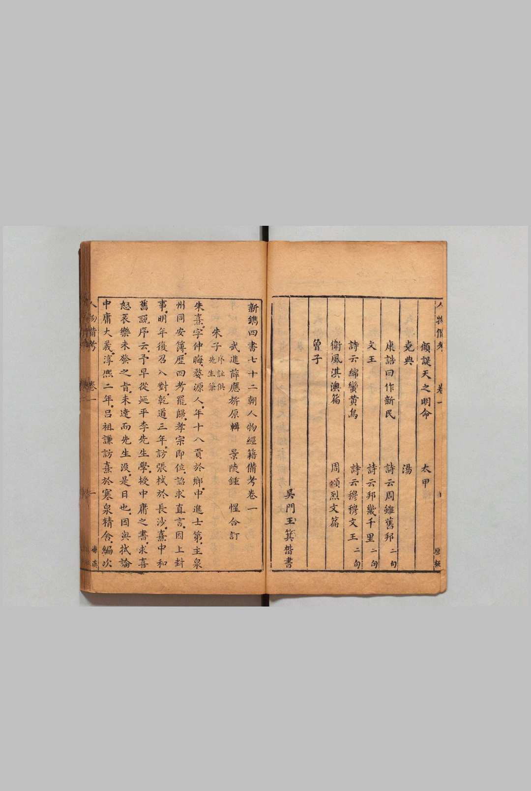 新镌四书七十二朝人物经籍备考 24卷 薛应旂 钟惺 明刊本(图3)