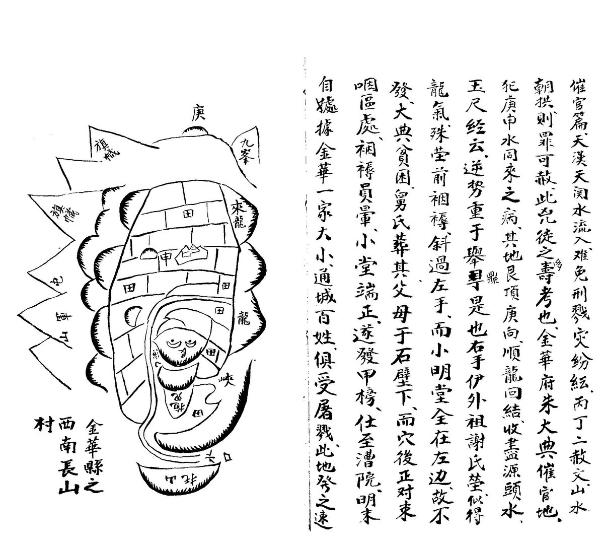 风水古籍《砂水要诀》黑白(图6)