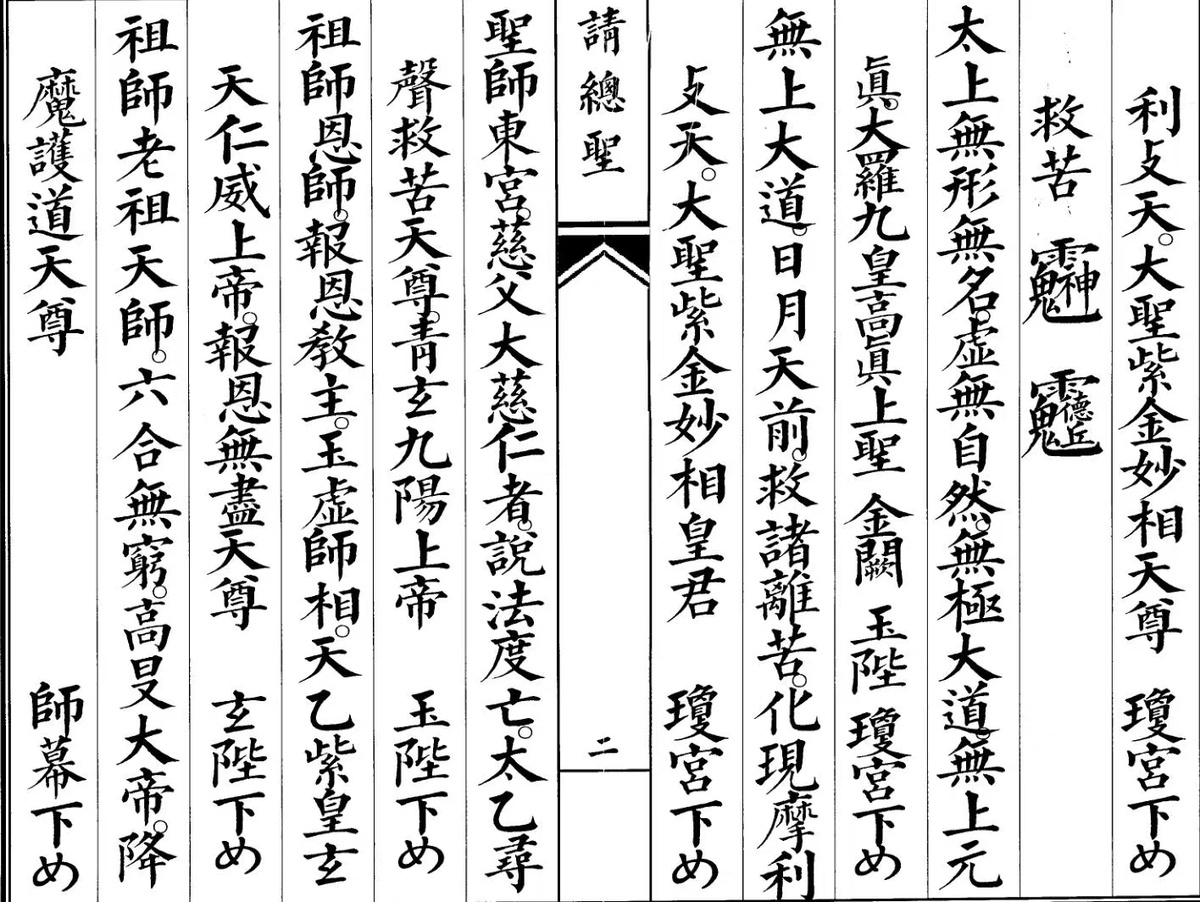 道家科仪书籍《请总圣科》(图2)