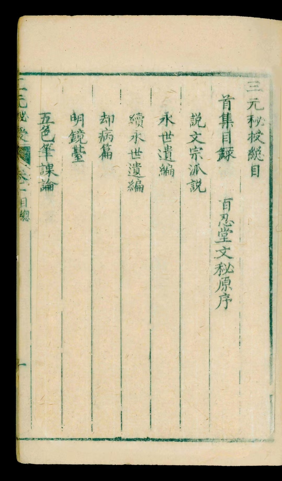 术数古籍《三元秘授》明张溥撰(图2)