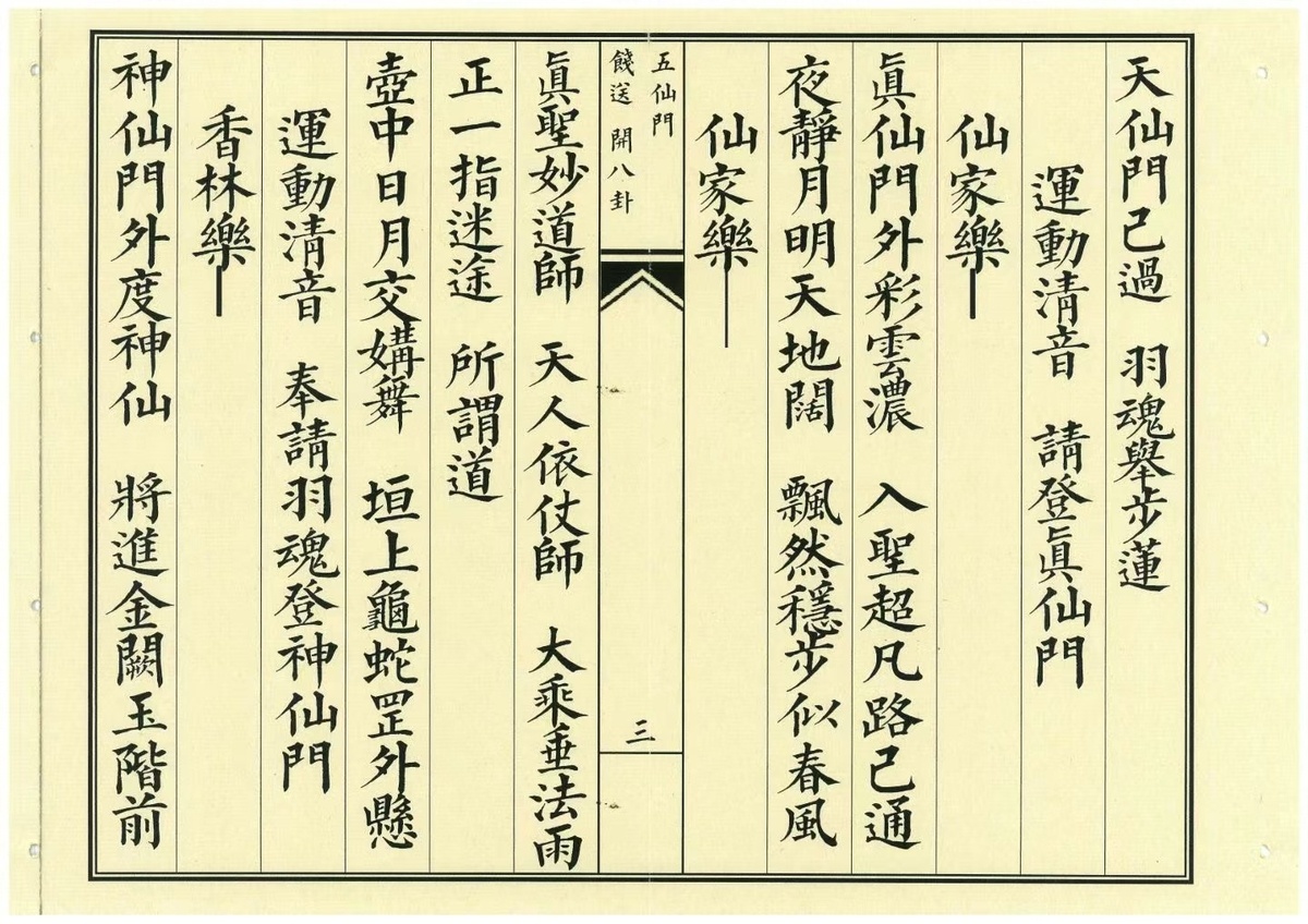 道家科仪书籍《飞度五仙门科饯送开八卦》(图4)