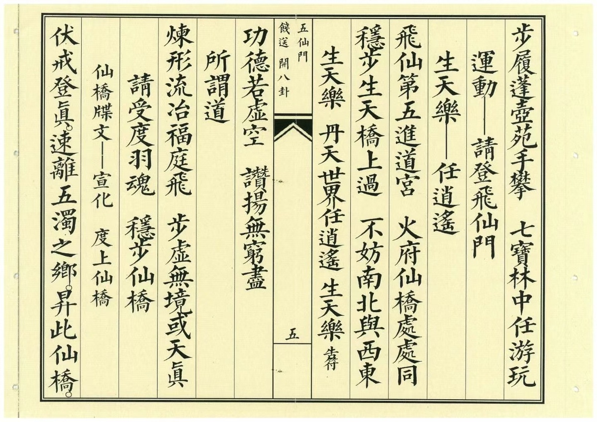 道家科仪书籍《飞度五仙门科饯送开八卦》(图6)