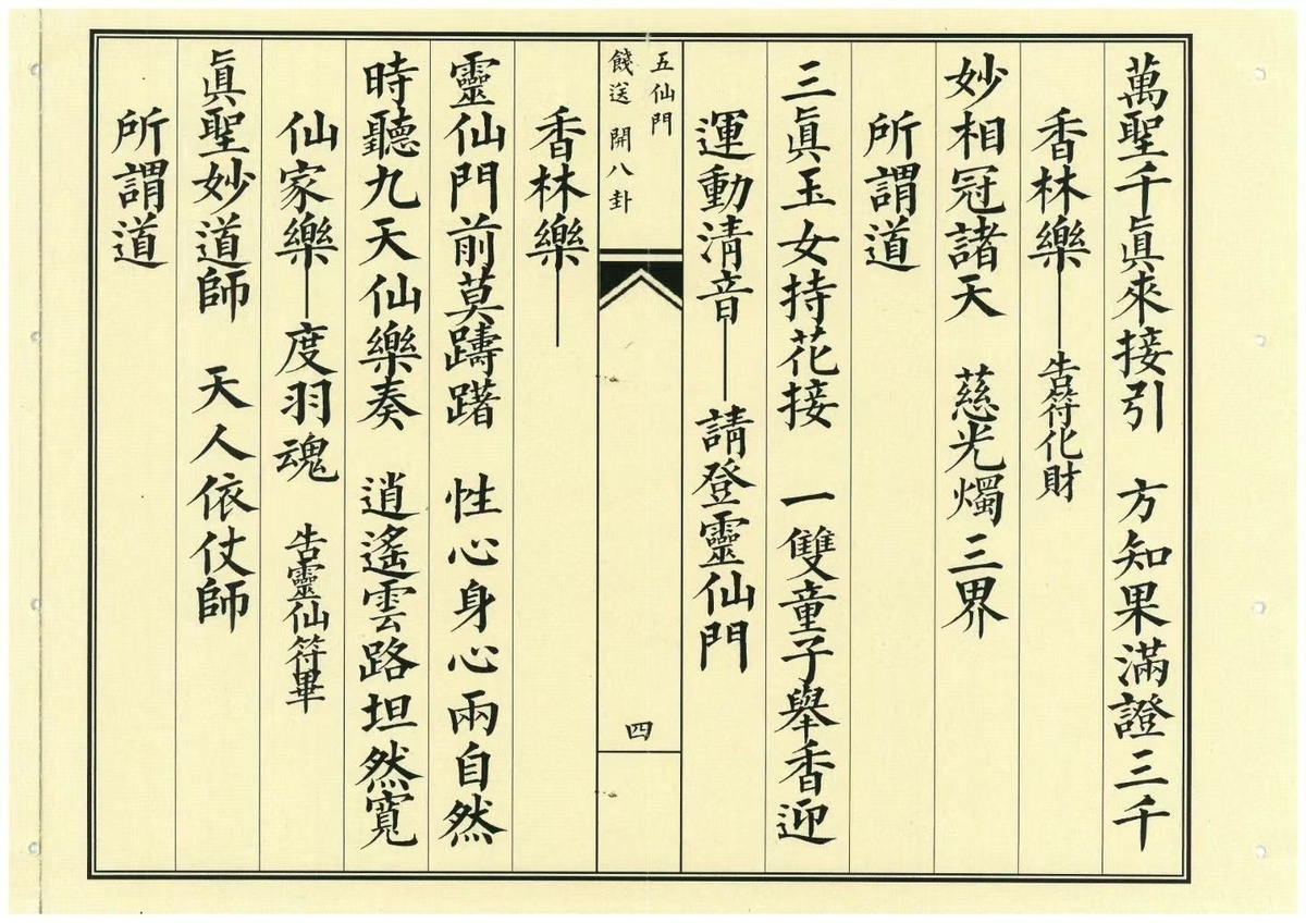 道家科仪书籍《飞度五仙门科饯送开八卦》(图5)
