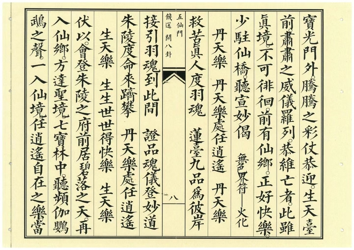 道家科仪书籍《飞度五仙门科饯送开八卦》(图9)