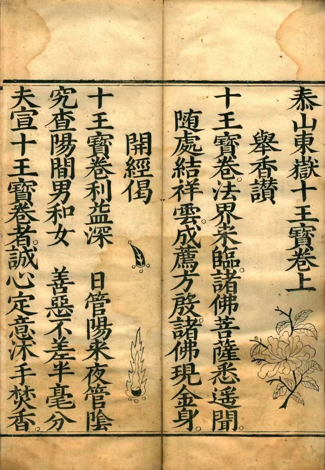 道家科仪古籍《泰山东岳十王宝卷》悟空撰(图3)