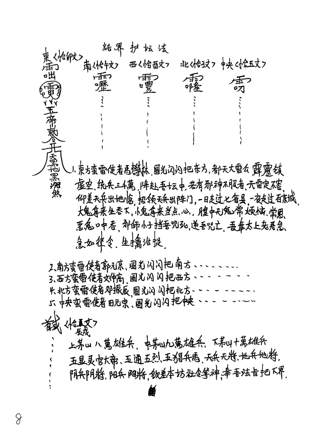 茅山符咒书籍《茅山法本设坛长生罐寄》(图8)