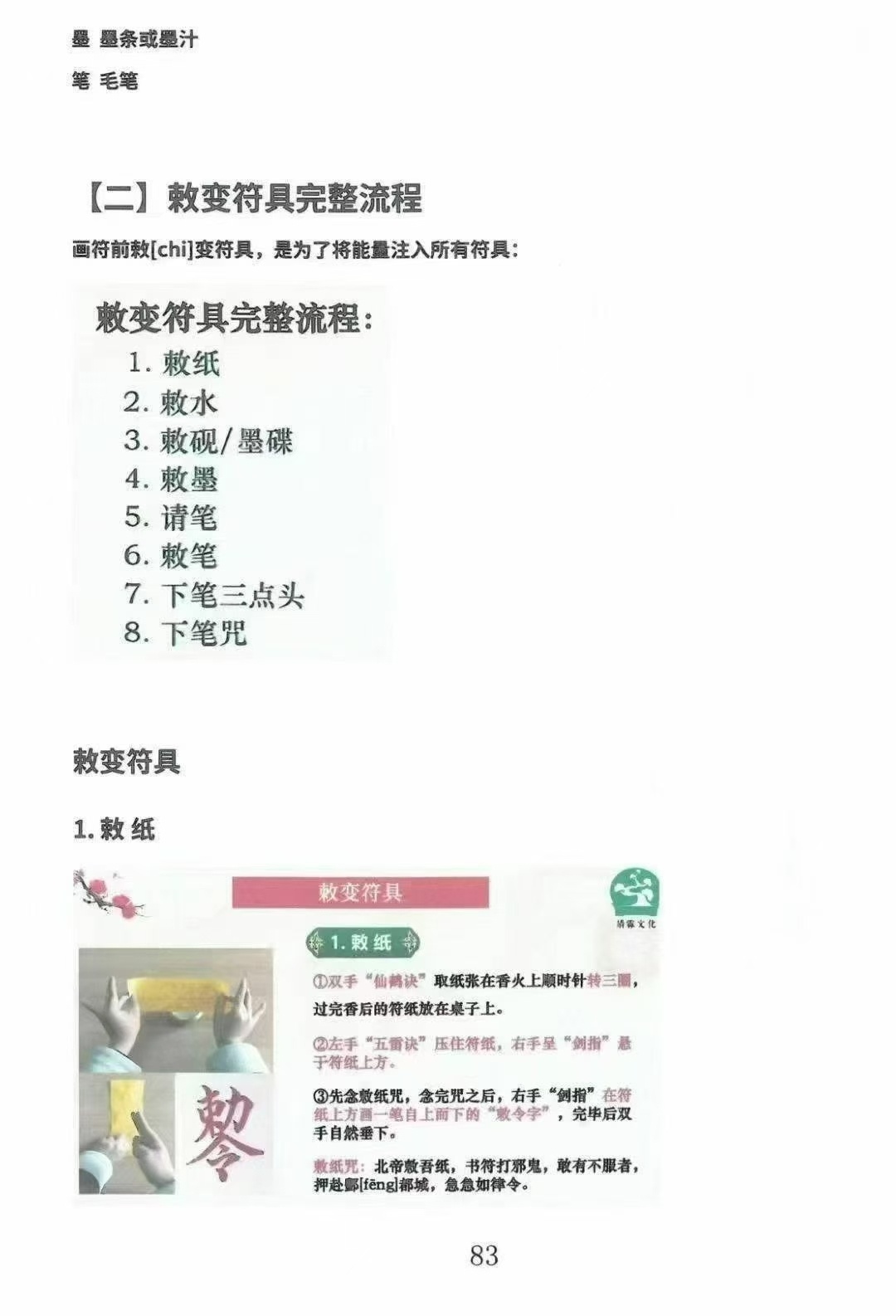 道教符咒书籍《龙虎山天师符秘法讲义》(图8) 道教符咒书籍《龙虎山天师符秘法讲义》(图8)