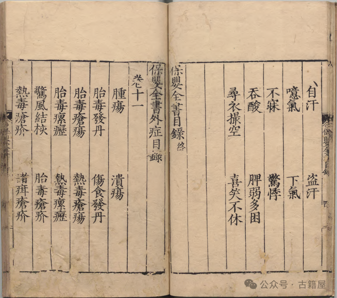中医古籍《保婴全书》 薛铠撰(图7) 中医古籍《保婴全书》 薛铠撰(图7)