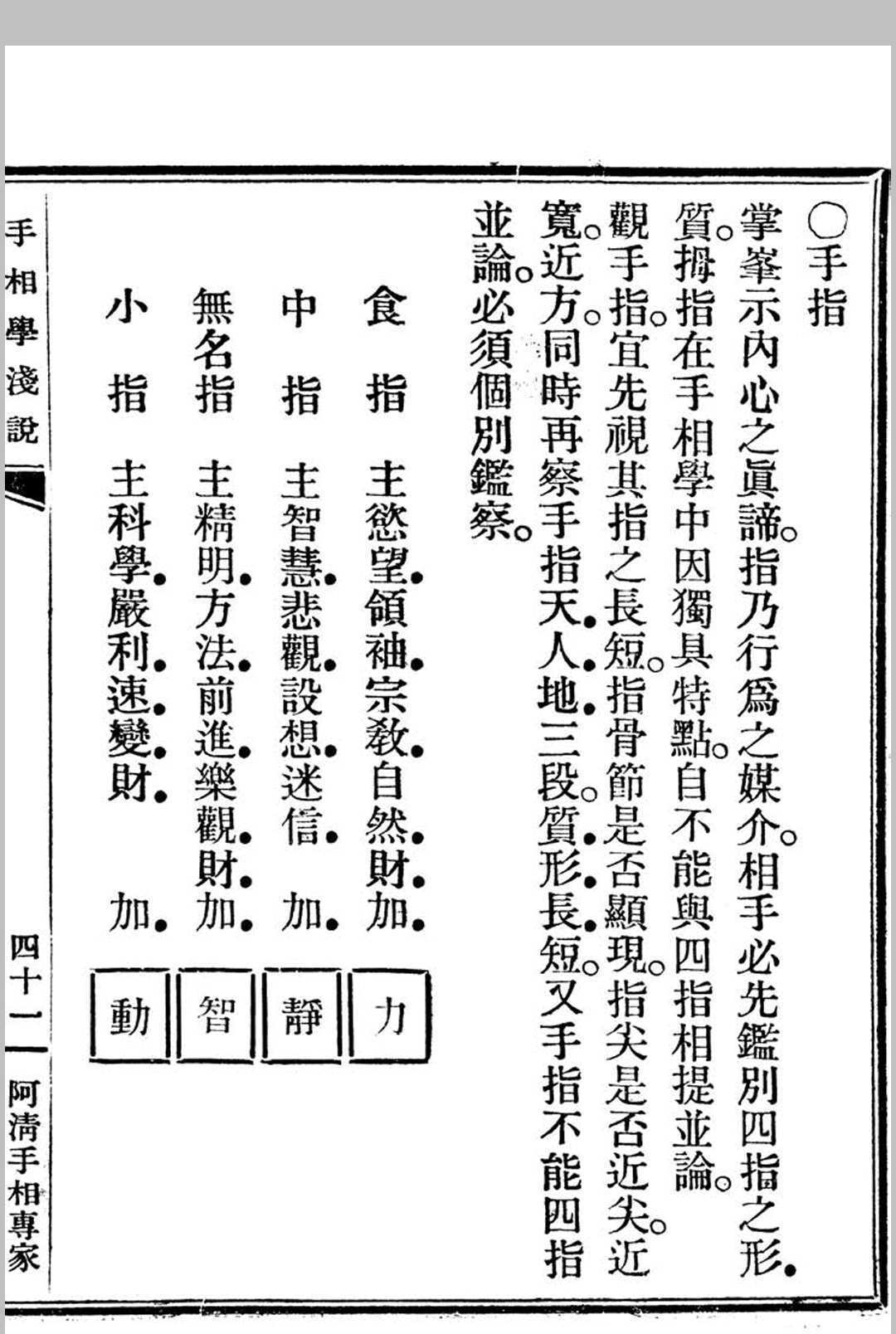 相术古籍《手相学浅说》(图13)