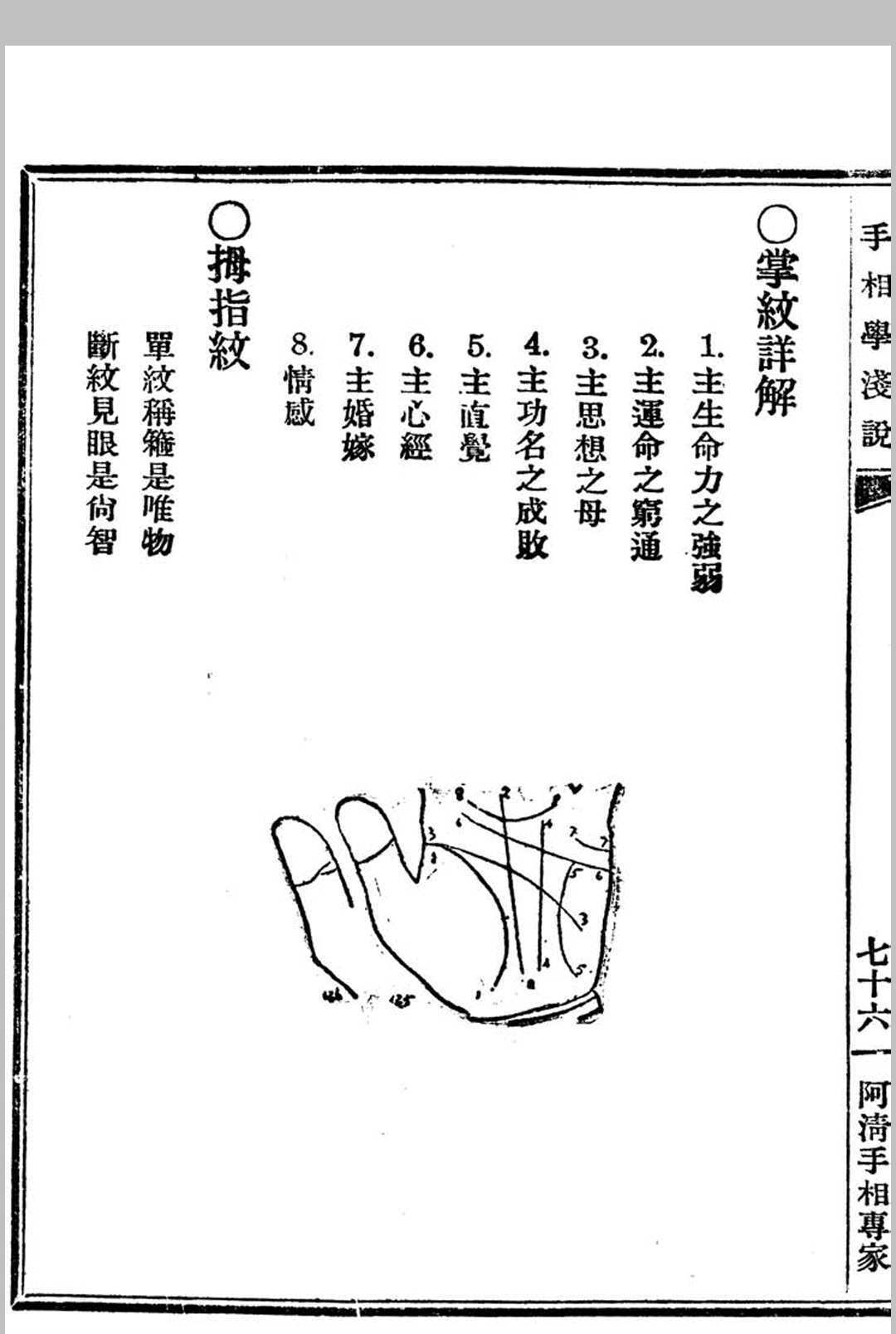 相术古籍《手相学浅说》(图17)