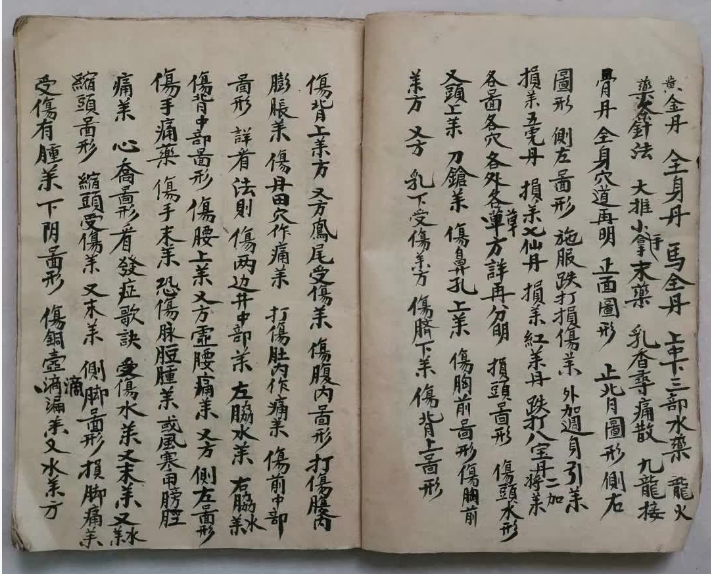 中医跌打古籍《铁打刀伤穴伤秘方总论》(图2)