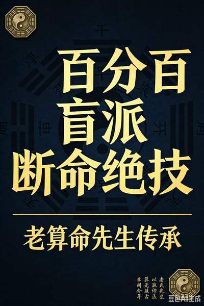 八字命理书籍《​百分百盲派断命绝技》