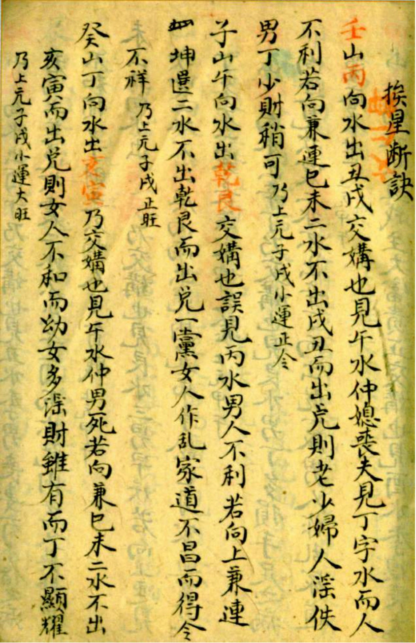 风水古籍《挨星秘图》