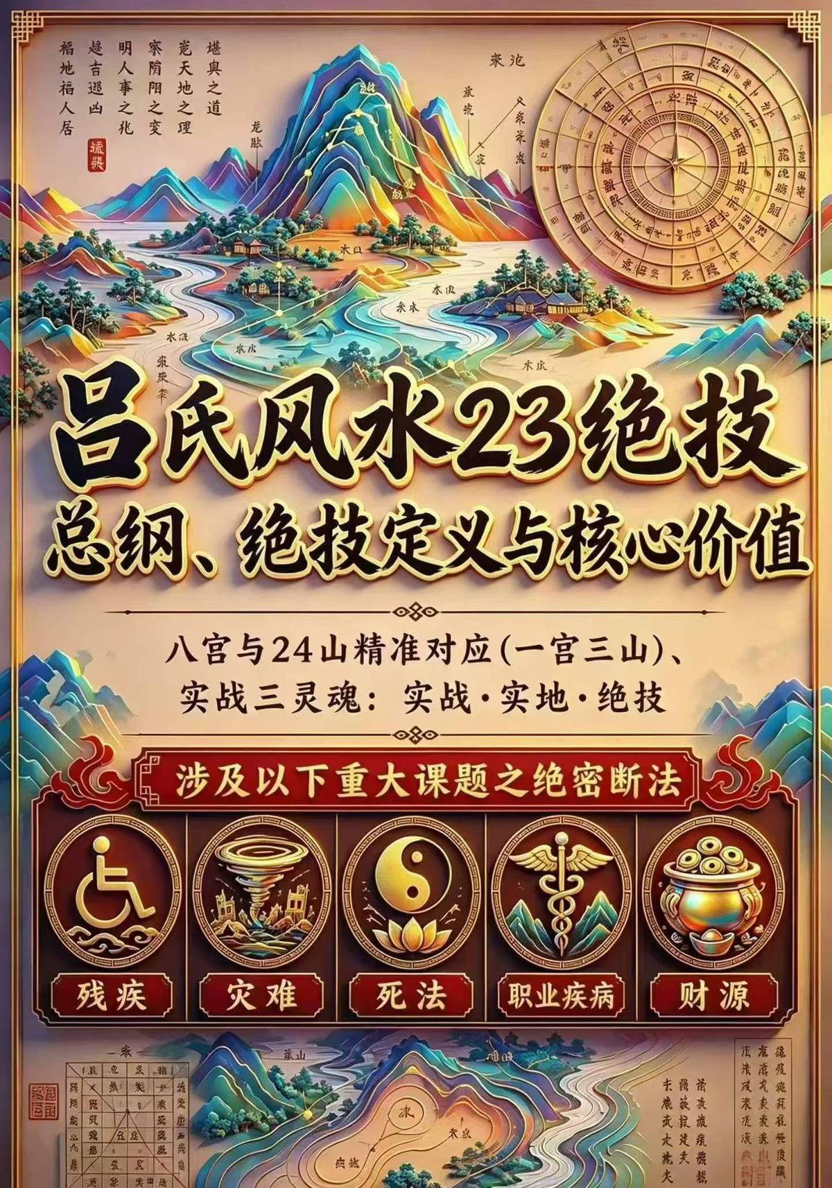 风水书籍《吕氏风水23绝技》(图1)