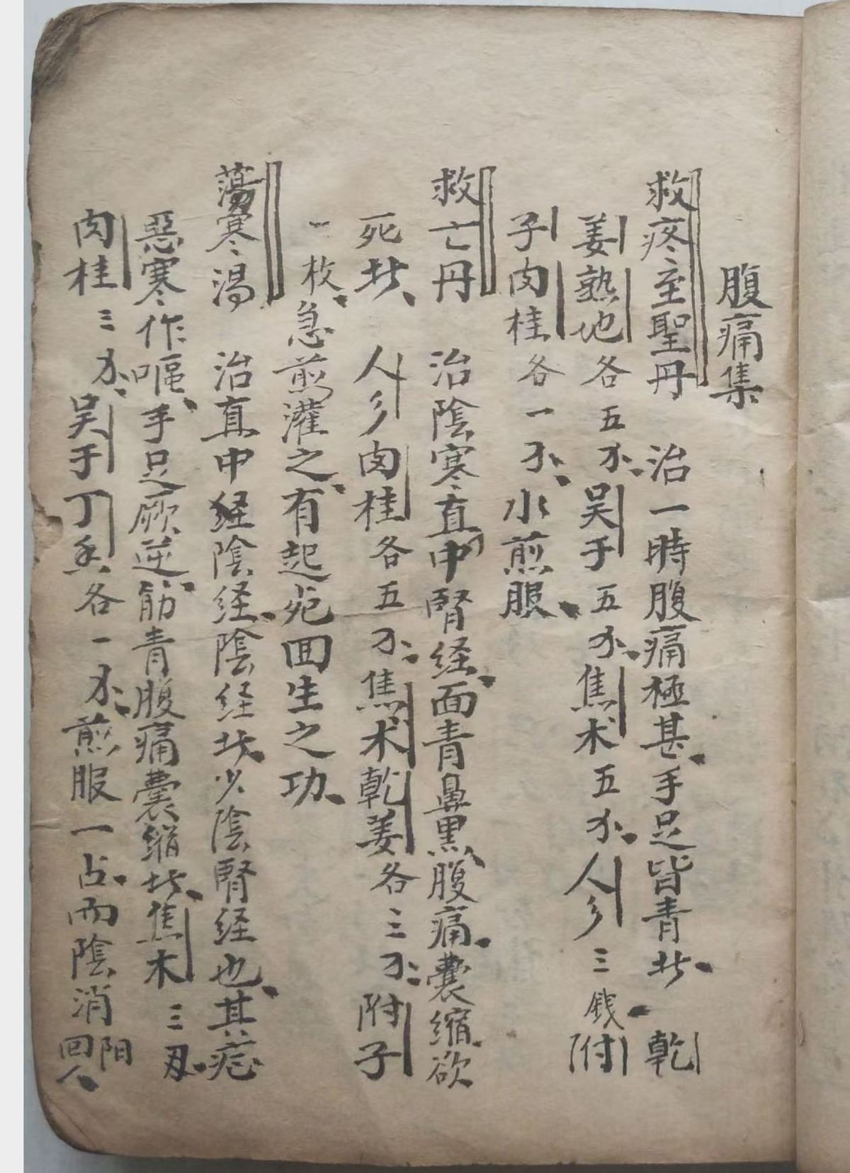 中医方书古籍《医方汇集抄本》(图6)