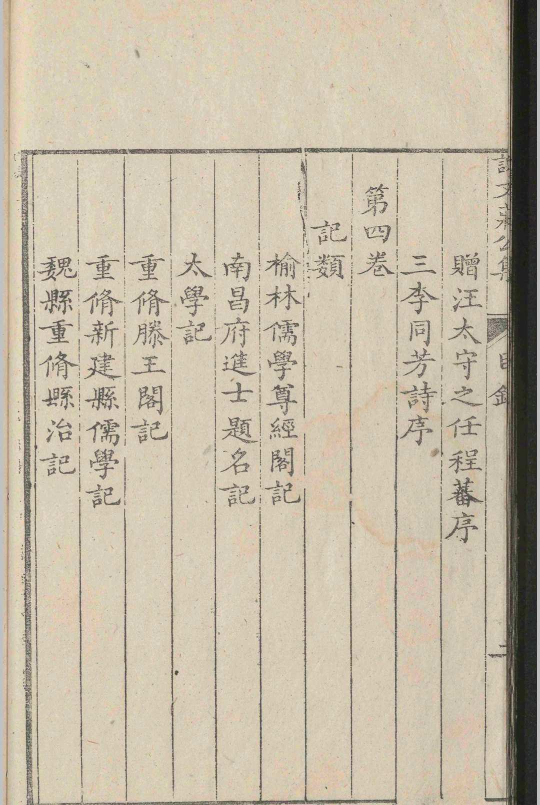 谢文庄公集.六卷.谢一夔.明嘉靖四十一年(图5)