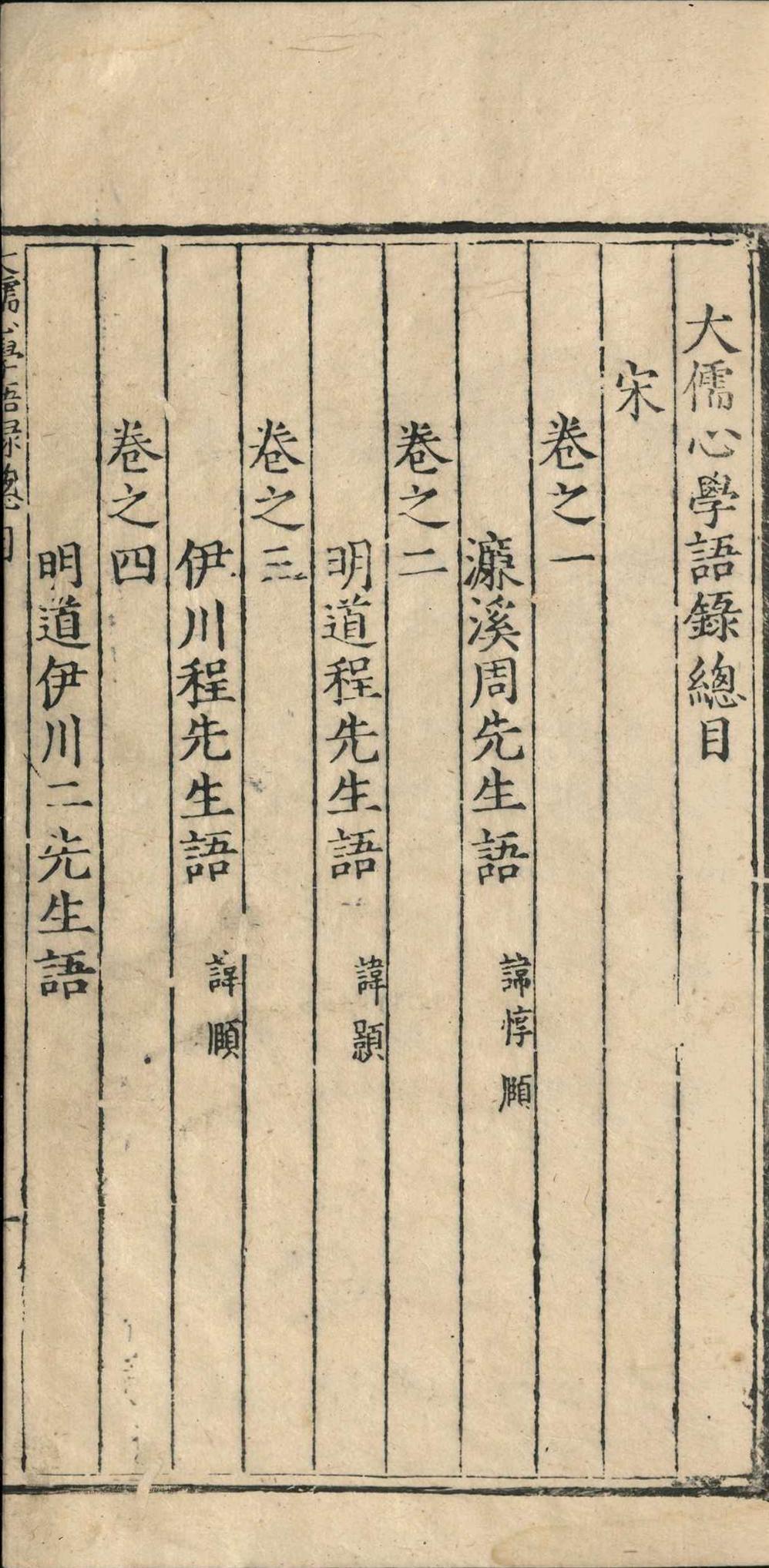大儒心学语录.二十七卷.王蓂.明嘉靖二十八年(图3)