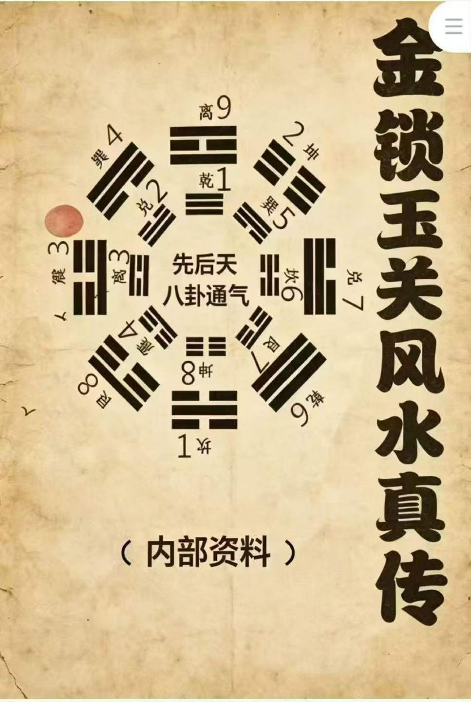 风水书籍《金锁玉关风水真传》(图1)