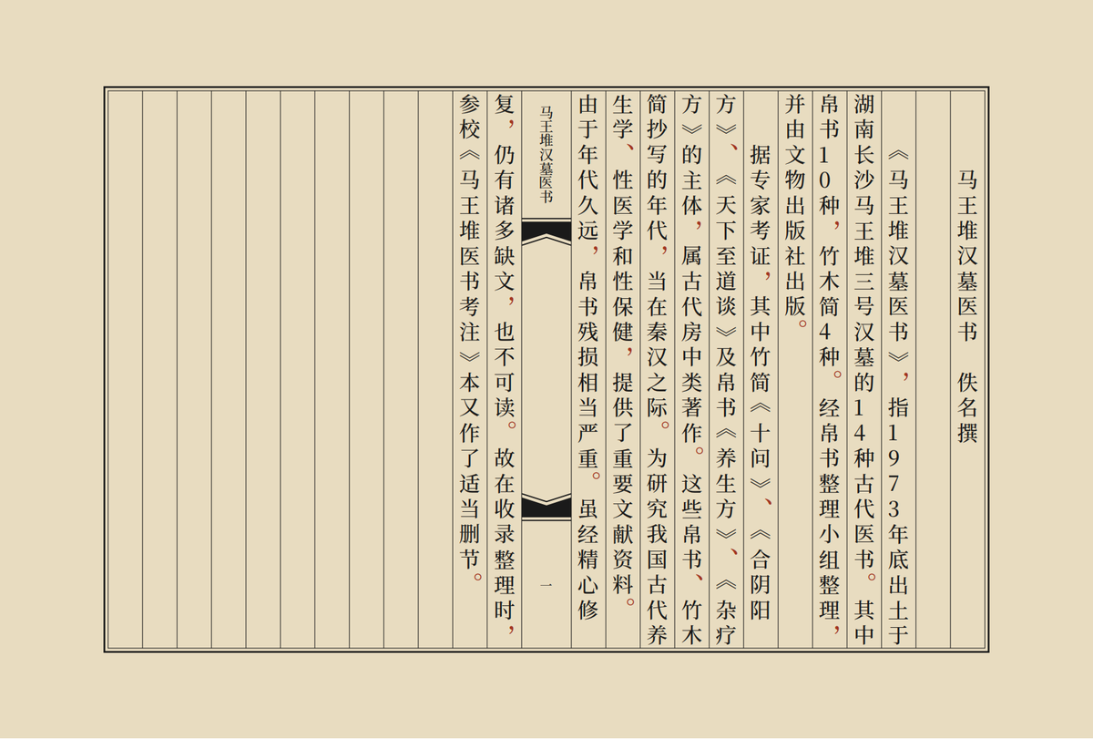 中医书籍《马王堆汉墓医书》(图2)
