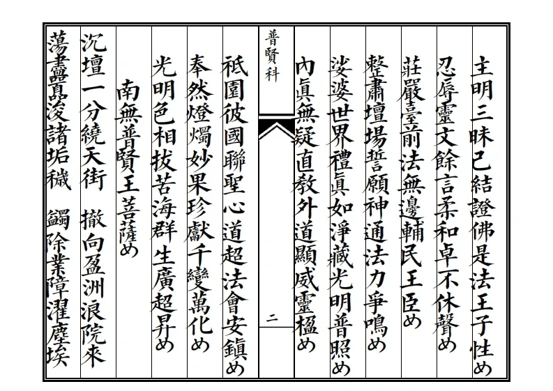 释家科仪书籍《普贤科》(图2)