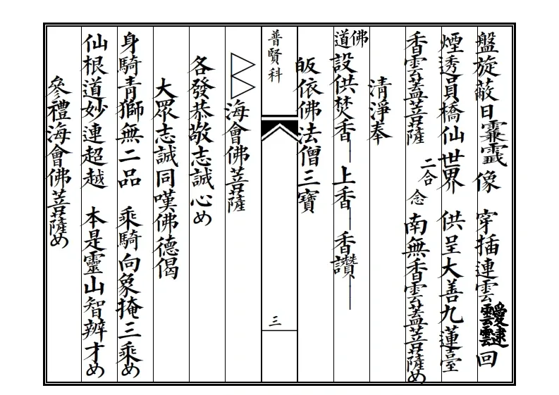 释家科仪书籍《普贤科》(图3)