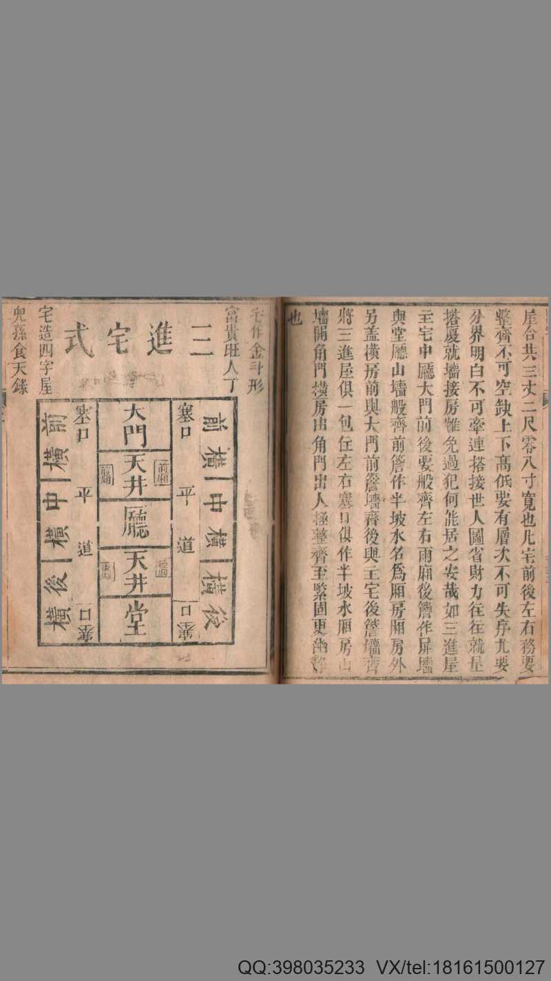清刻本棉纸书《阳宅精粹》经綸堂藏板(图3)