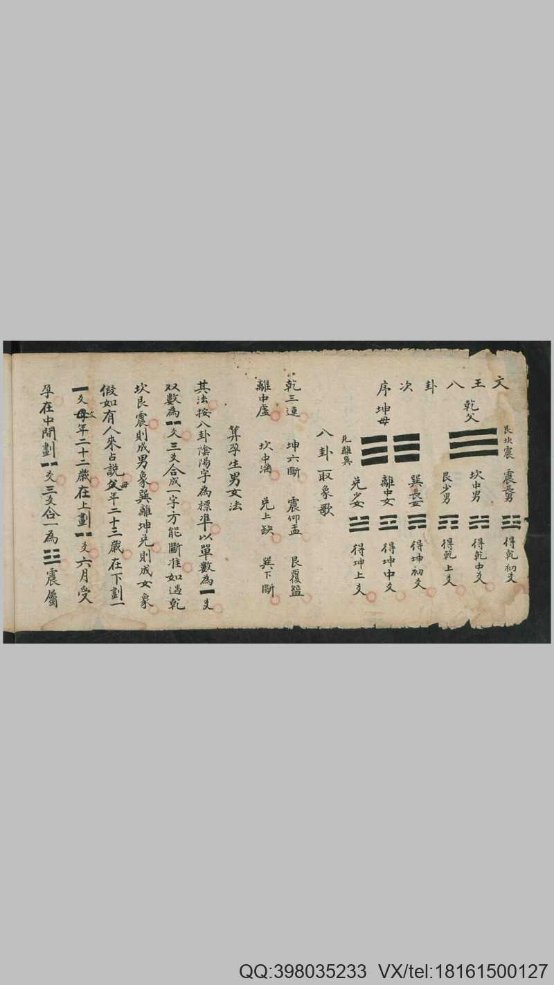抄本《算卦书》(图3)