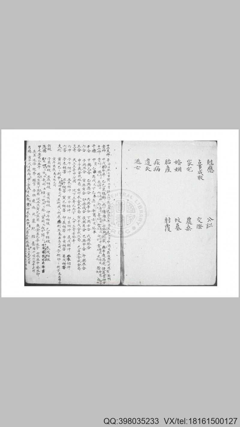 大六壬银河桌 不分卷 (明)刘基注 钞本(图3)
