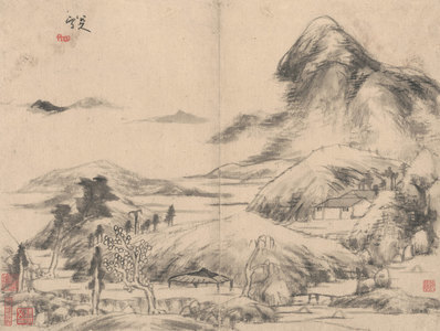 清_八大山人_天光云景图册_(5638×4252 – 400dpi)(图1)