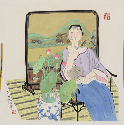 近代_胡永凯_画屏_原_ca_(4500×4543 – 72dpi)(图1)