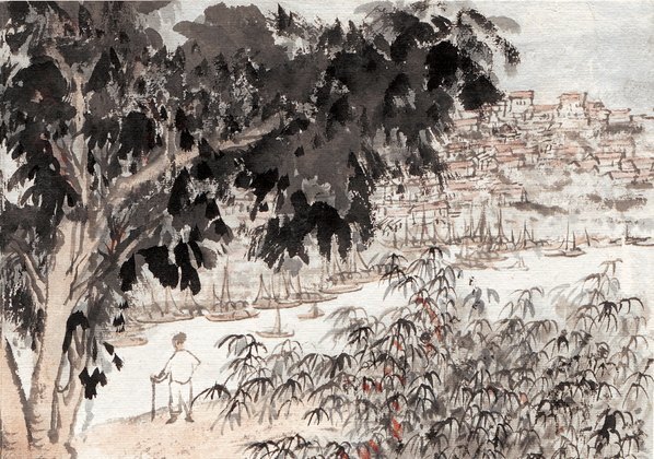 近代_陆严少_荒村建子月_(4677×3284 – 72dpi)(图3)