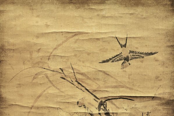 明_林良_荷塘集禽图轴_(7088×18970 – 300dpi)(图2)