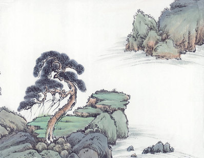近代_现代山水册页_6_(6363×4963 – 72dpi)(图1)
